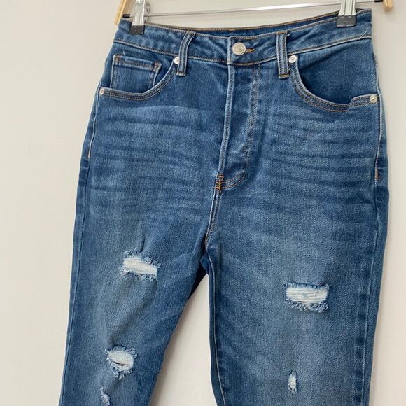 Forever 21 Distressed Straight Jeans Size 27 - Picture 4 of 6